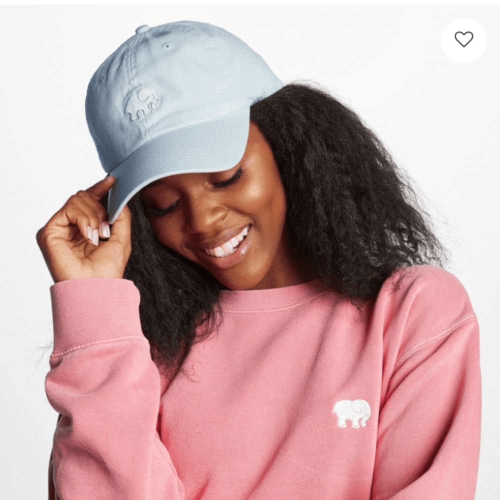 Ivory Ella Baby Blue Baseball Cap